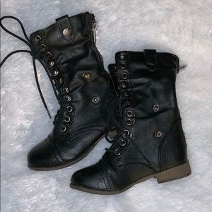 Adorable Toddler Lace-Up Combat Boots